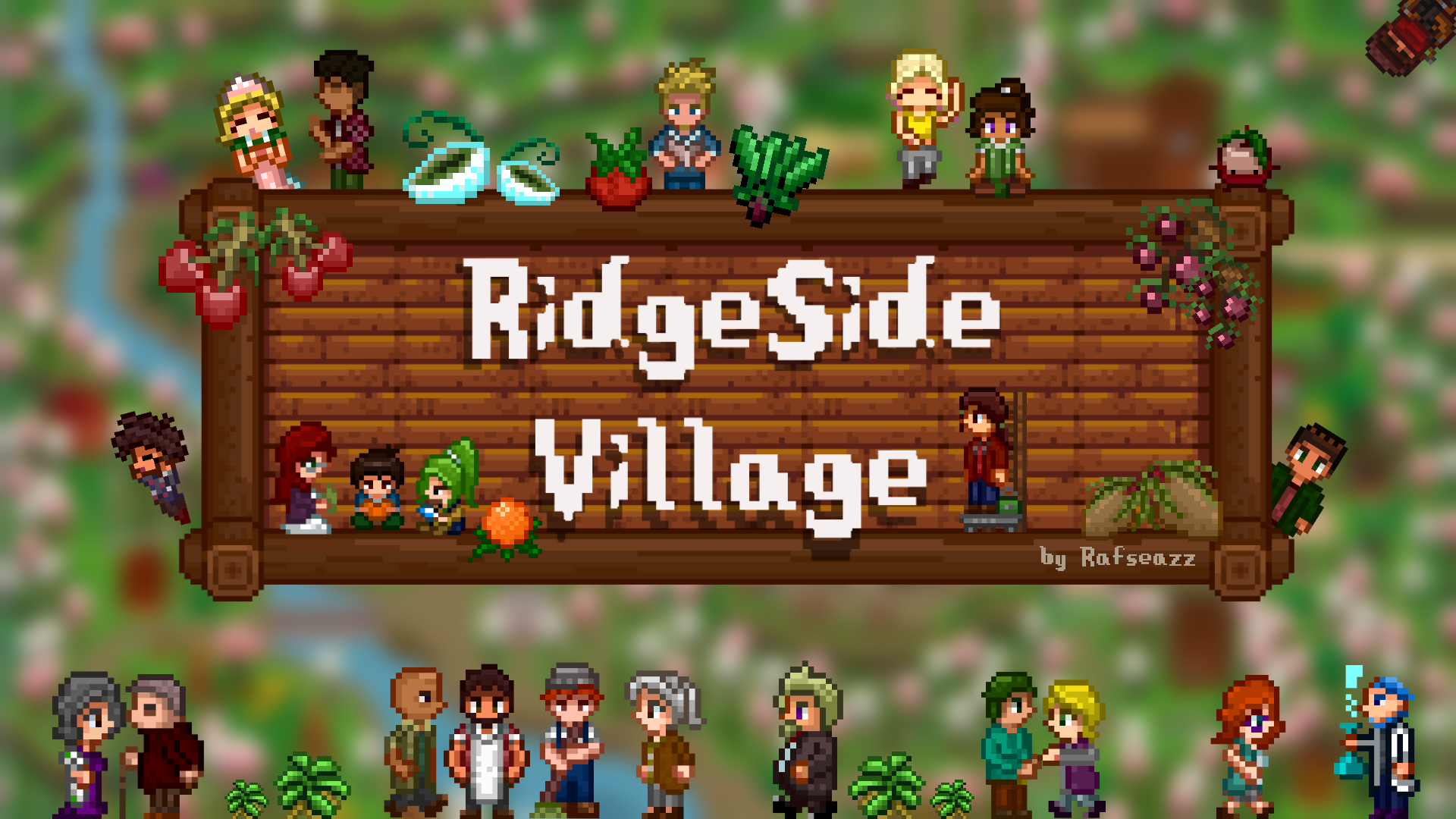 Stardew village. Stardew Valley Ridgeside Village. Риджсайд Stardew Valley. Stardew Valley жители. Стардью Валли деревня Риджсайд.